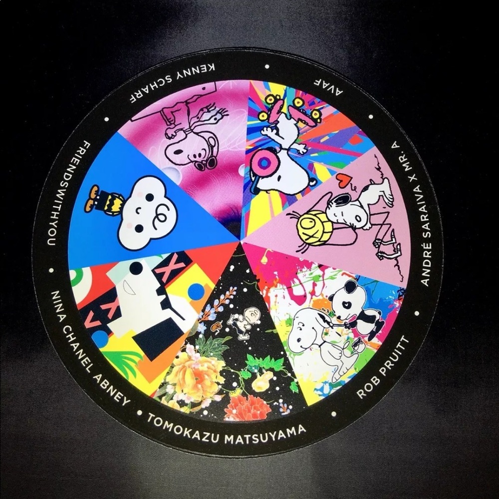 Peanuts Snoopy art card Kaws Banksy Supreme